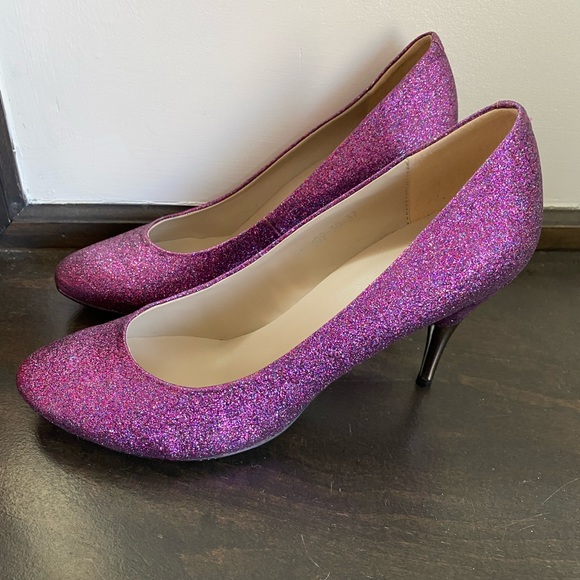 Brand New in Box Pink and Blue Glitter Heels - Picture 7 of 8